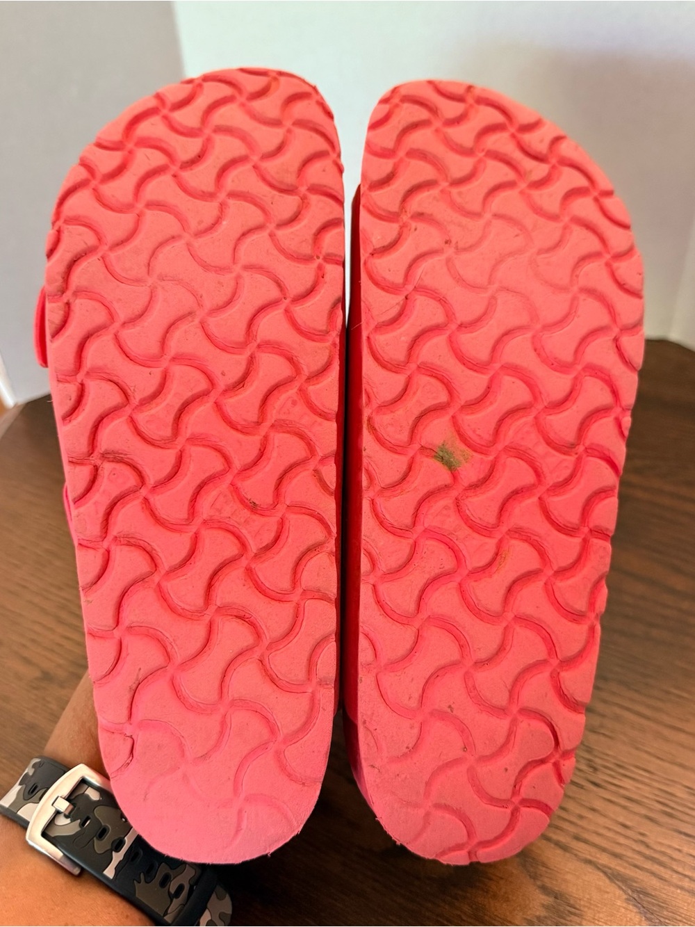 Birkenstock EVA Two-Strap Sandal - Bright Pink. Women size 38 or 7-7.5 - Picture 5 of 7